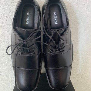Men's Alfani Cap Toe Oxford (Adam) Black 8.5
